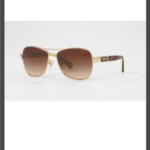 Coach Caroline Sunglasses, Gold/tortoise HC7012